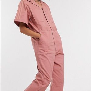 NWT pink adidas boiler suit